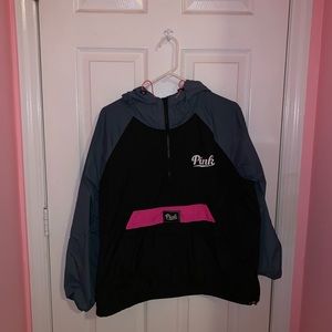 pink windbreaker